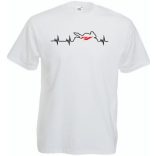 Motor fan Yamaha R1 EKG férfi rövid ujjú póló