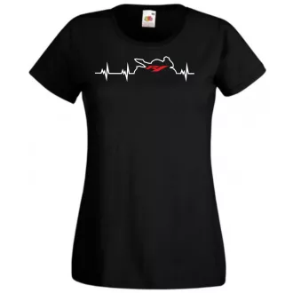 Motor fan Yamaha R1 EKG női rövid ujjú póló