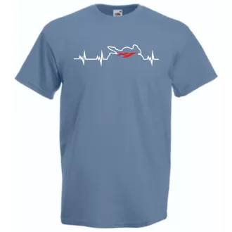 Motor fan Yamaha R1 EKG férfi rövid ujjú póló