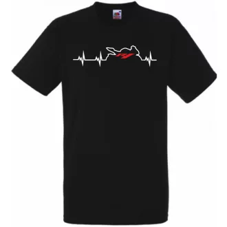 Motor fan Yamaha R1 EKG férfi rövid ujjú póló