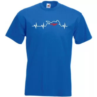 Motor fan Yamaha R1 EKG férfi rövid ujjú póló