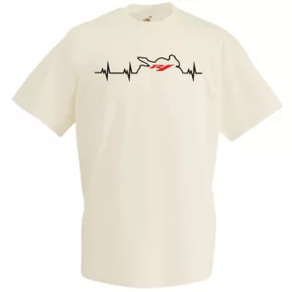 Motor fan Yamaha R1 EKG férfi rövid ujjú póló