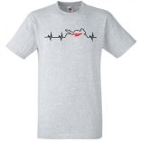 Motor fan Yamaha R1 EKG férfi rövid ujjú póló