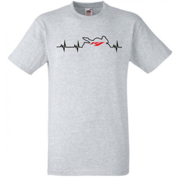Motor fan Yamaha R1 EKG férfi rövid ujjú póló