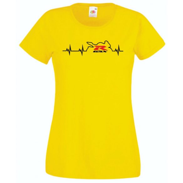 Motor fan Suzuki GSX-R EKG női rövid ujjú póló