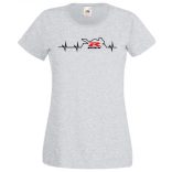 Motor fan Suzuki GSX-R EKG női rövid ujjú póló