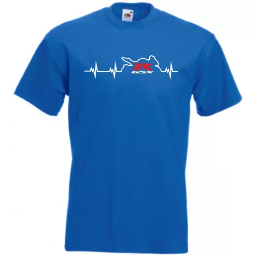 Motor fan Suzuki GSX-R EKG férfi rövid ujjú póló
