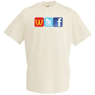 Humor WTF Logo fun férfi rövid ujjú póló