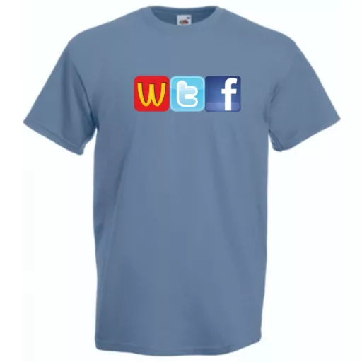 Humor WTF Logo fun férfi rövid ujjú póló