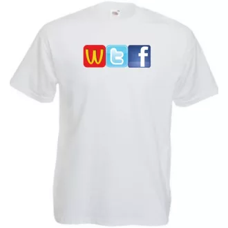 Humor WTF Logo fun férfi rövid ujjú póló