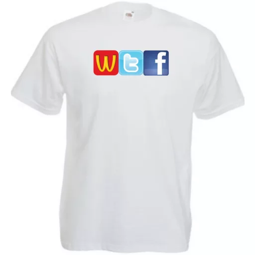 Humor WTF Logo fun férfi rövid ujjú póló