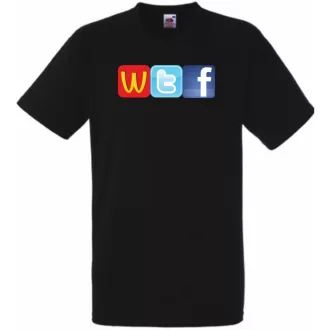 Humor WTF Logo fun férfi rövid ujjú póló