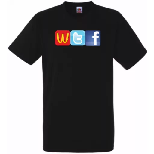 Humor WTF Logo fun férfi rövid ujjú póló