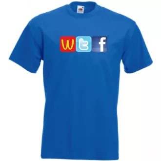 Humor WTF Logo fun férfi rövid ujjú póló