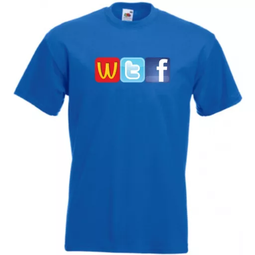 Humor WTF Logo fun férfi rövid ujjú póló