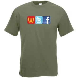 Humor WTF Logo fun férfi rövid ujjú póló