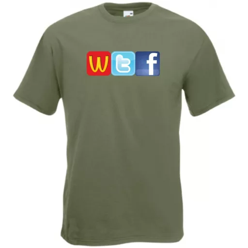 Humor WTF Logo fun férfi rövid ujjú póló