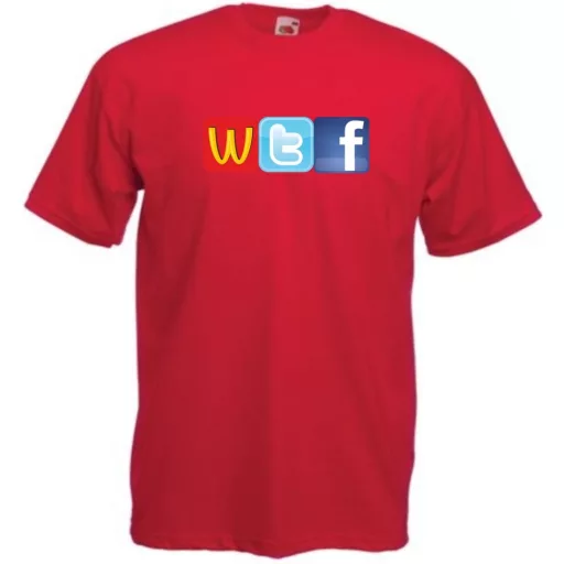 Humor WTF Logo fun férfi rövid ujjú póló