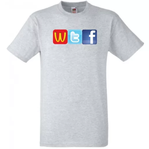 Humor WTF Logo fun férfi rövid ujjú póló