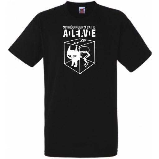 Schrödinger macskája férfi rövid ujjú póló