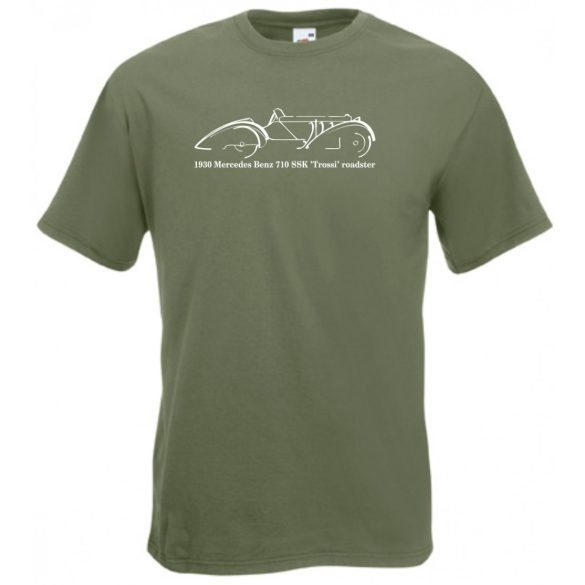 Retro 1930 'Tossi' roadster férfi rövid ujjú póló