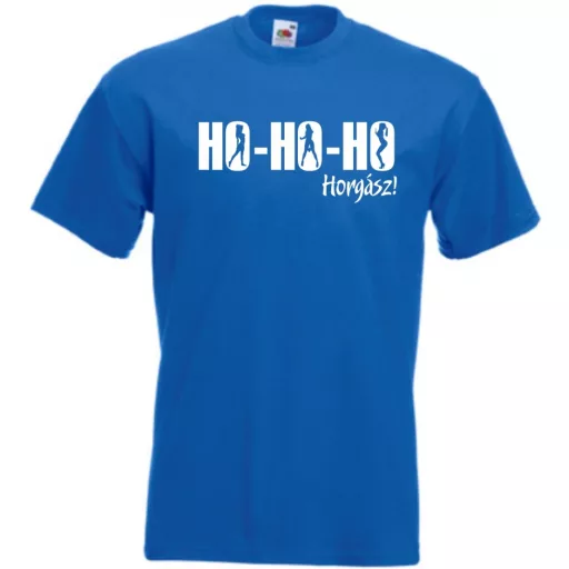 Humor - Ho Ho Ho Horgász férfi rövid ujjú póló