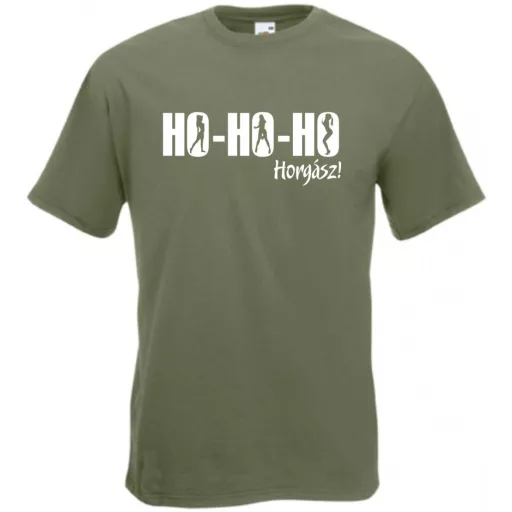 Humor - Ho Ho Ho Horgász férfi rövid ujjú póló