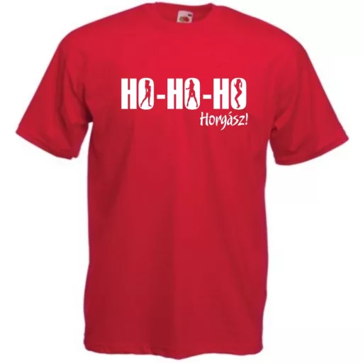 Humor - Ho Ho Ho Horgász férfi rövid ujjú póló