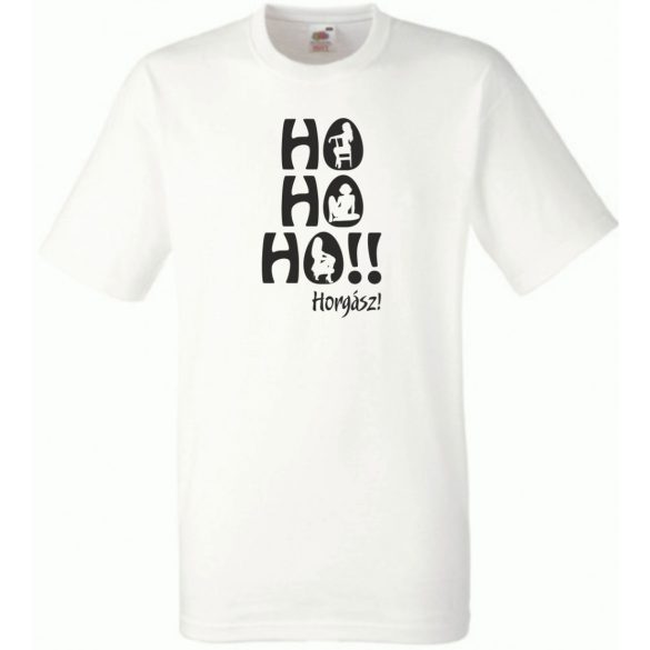 Humor - Ho Ho Ho Horgász férfi rövid ujjú póló