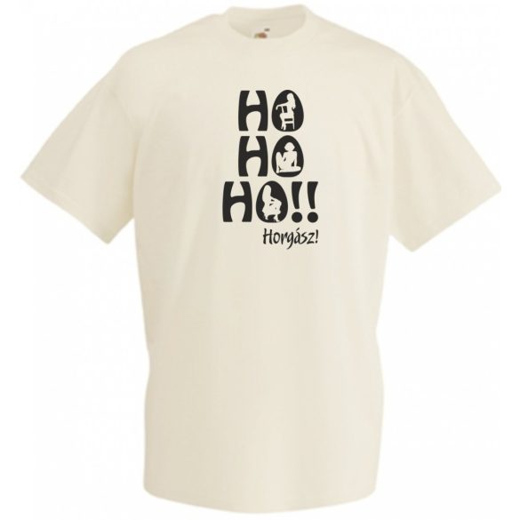 Humor - Ho Ho Ho Horgász férfi rövid ujjú póló