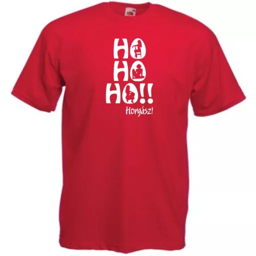 Humor - Ho Ho Ho Horgász férfi rövid ujjú póló