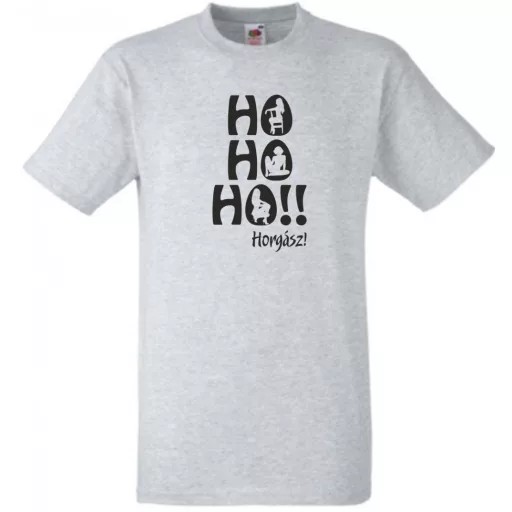 Humor - Ho Ho Ho Horgász férfi rövid ujjú póló