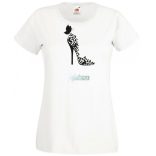 Cipő fan - A tűsarkú női rövid ujjú póló