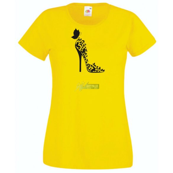 Cipő fan - A tűsarkú női rövid ujjú póló