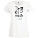 Anyának lenni a legjobb a világon - angol női rövid ujjú póló