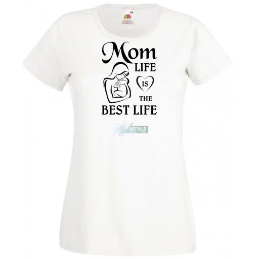 Anyának lenni a legjobb a világon - angol női rövid ujjú póló