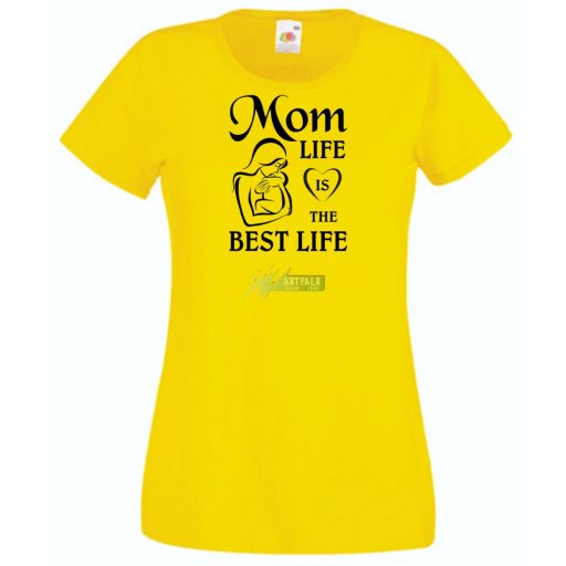 Anyának lenni a legjobb a világon - angol női rövid ujjú póló