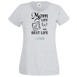 Anyának lenni a legjobb a világon - angol női rövid ujjú póló