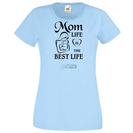 Anyának lenni a legjobb a világon - angol női rövid ujjú póló