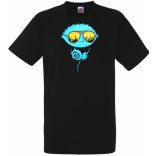 Stewie G DJ fejhalgatóval férfi rövid ujjú póló