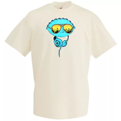 Stewie G DJ fejhalgatóval férfi rövid ujjú póló