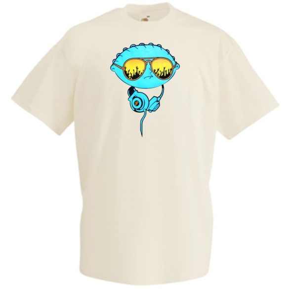 Stewie G DJ fejhalgatóval férfi rövid ujjú póló