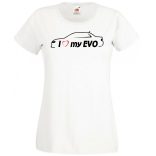 I Love My Lancer EVO női rövid ujjú póló