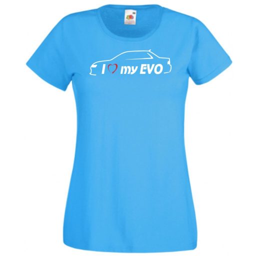 I Love My Lancer EVO női rövid ujjú póló