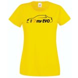 I Love My Lancer EVO női rövid ujjú póló