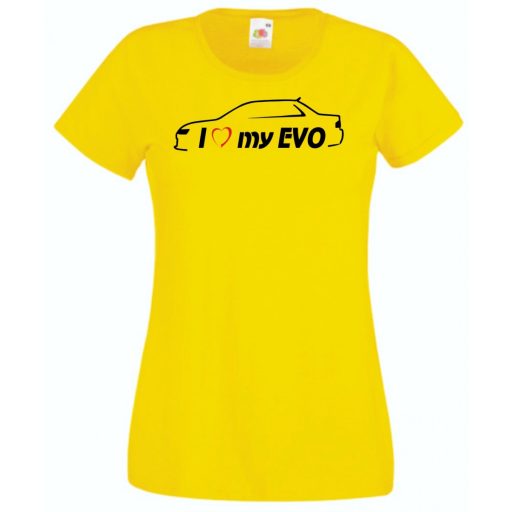 I Love My Lancer EVO női rövid ujjú póló