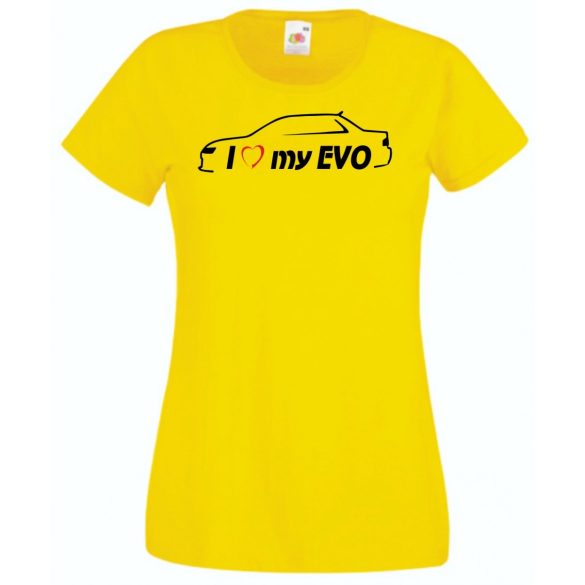 I Love My Lancer EVO női rövid ujjú póló