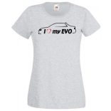 I Love My Lancer EVO női rövid ujjú póló