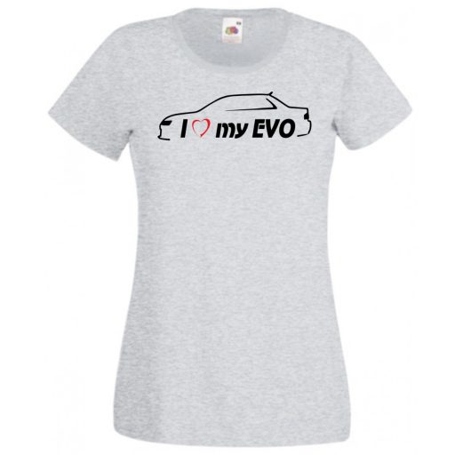 I Love My Lancer EVO női rövid ujjú póló