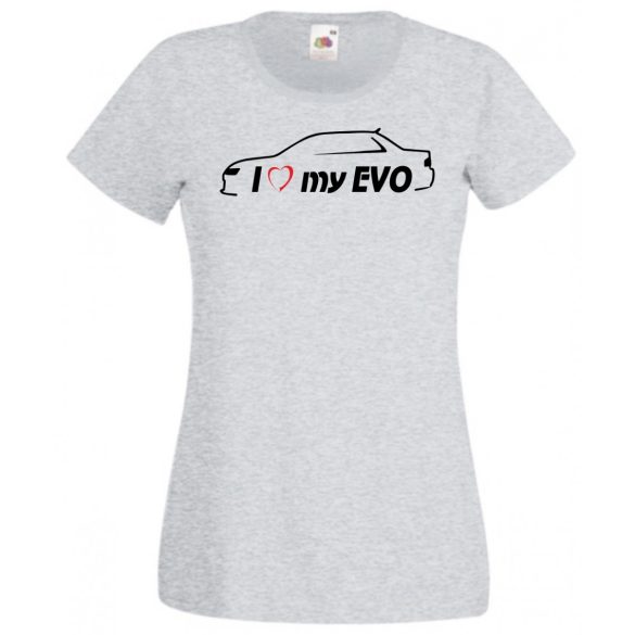 I Love My Lancer EVO női rövid ujjú póló